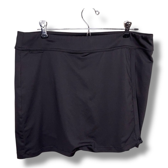 Large Puma Womens Black Skort Stretch Golf Tennis Outdoor Athletic Activewear - Picture 1 of 12